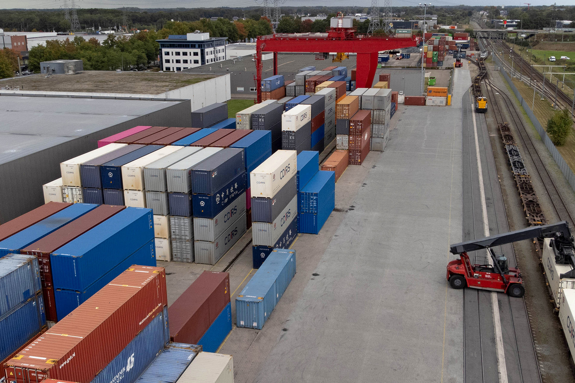 Containers en inland containerterminals