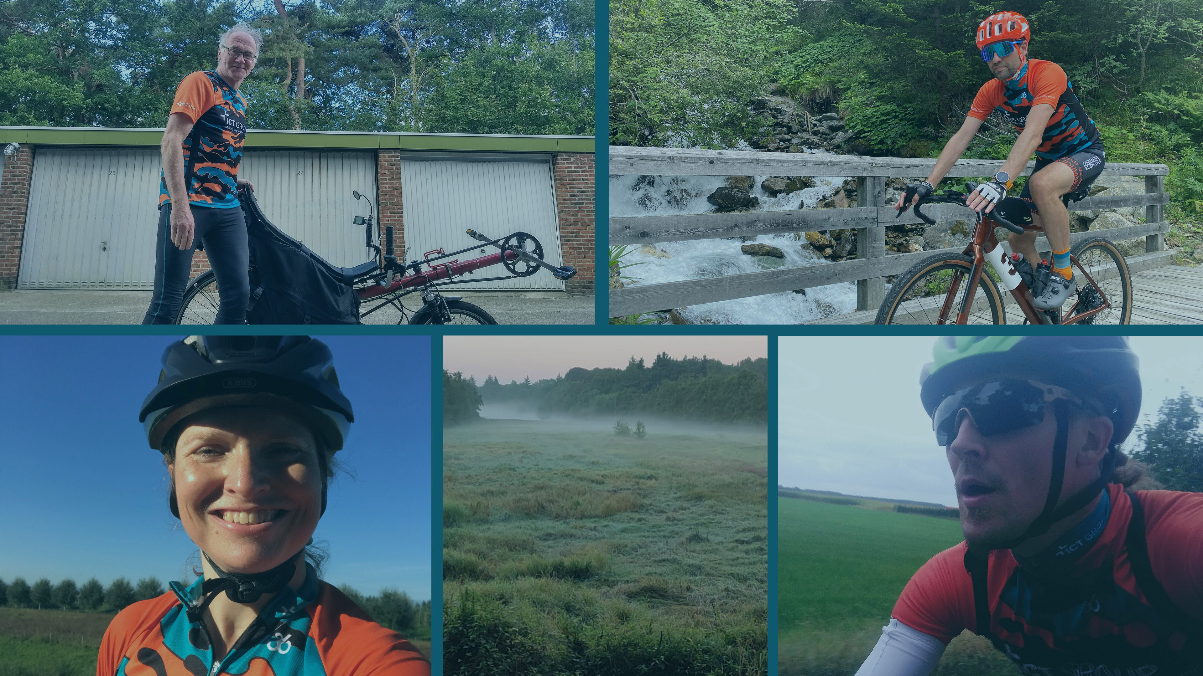 Collage fiets naar je werkdag